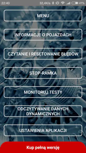 Obd Arny - ELM327 car scanner screenshot