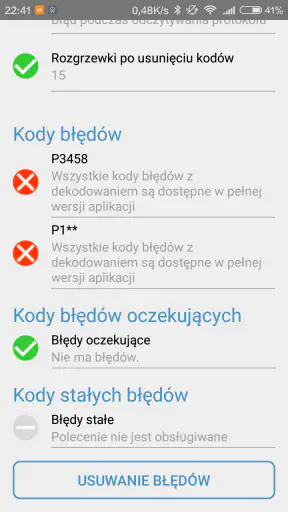 Obd Arny - ELM327 car scanner screenshot