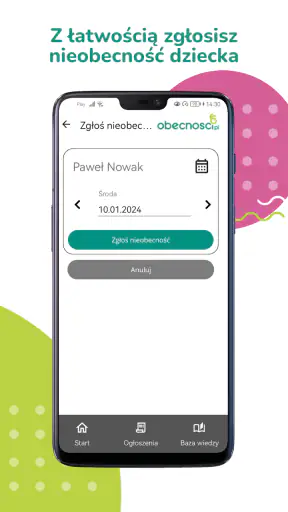 Obecnosci Rodzice/Opiekunowie screenshot