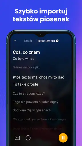 Odtwarzacz muzyki, muzyka play screenshot