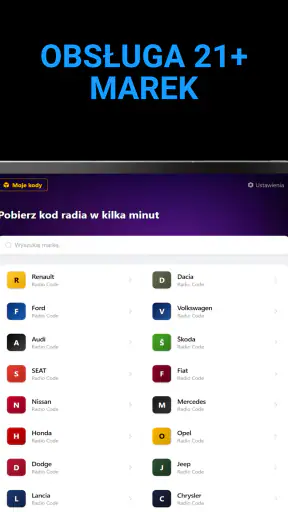 Odzyskaj Kod do Radia screenshot