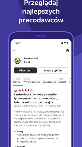 Oferty pracy screenshot