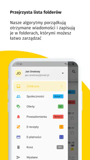 Onet Poczta screenshot