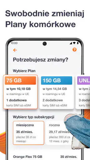 Orange Flex – oferta z eSIM screenshot