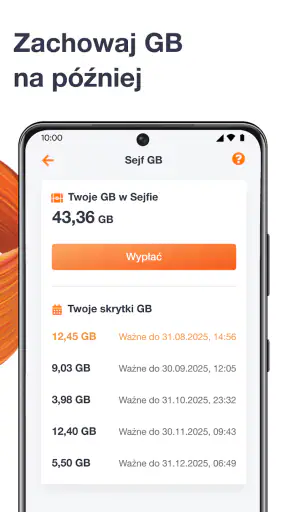 Orange Flex – oferta z eSIM screenshot