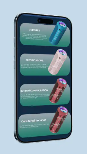 Ortizan X8 Speaker App Guide screenshot
