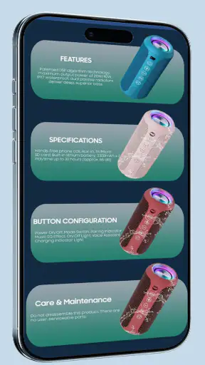 Ortizan X8 Speaker App Guide screenshot