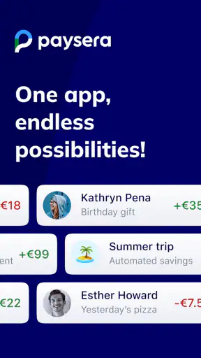 Paysera Mobilna portmonetka screenshot