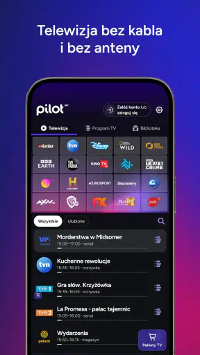 Pilot WP - telewizja online screenshot