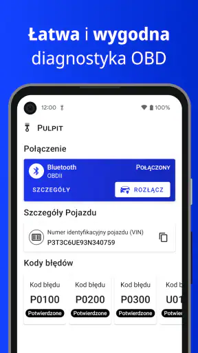 Piston - skaner OBD2 & ELM327 screenshot