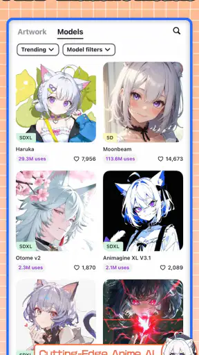 PixAI: Generator Anime AI screenshot