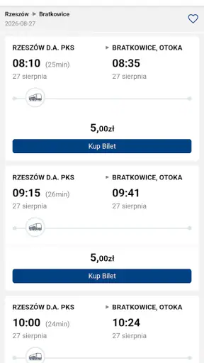 PKS Rzeszów screenshot
