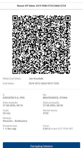 PKS Rzeszów screenshot