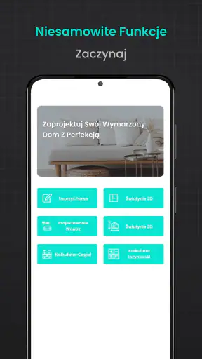 Plan domu rysowanie 2D screenshot