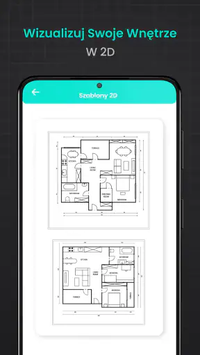 Plan domu rysowanie 2D screenshot