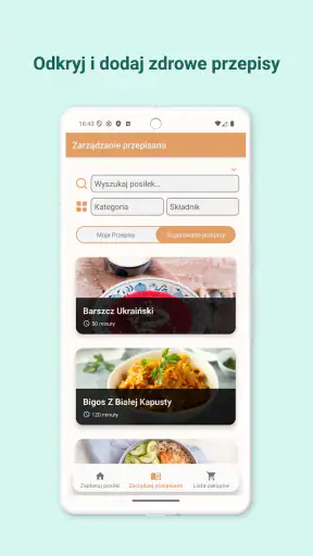 Planer Posiłków -Lista Zakupów screenshot