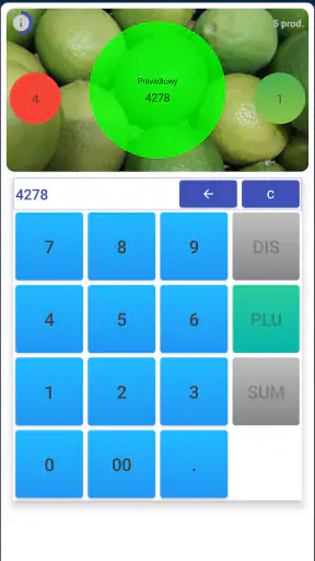 PLU Kody dla kasjerów screenshot