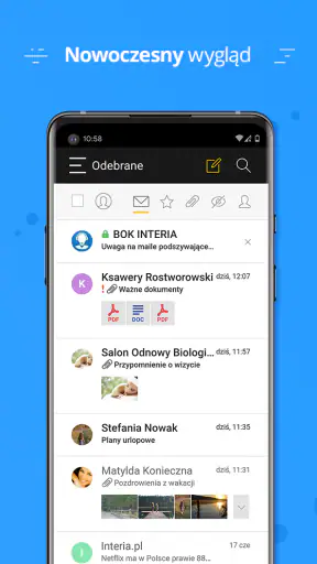 Poczta Interia screenshot
