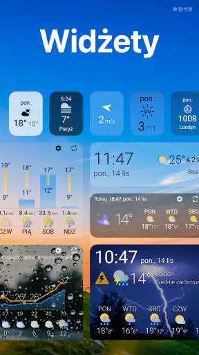 Pogoda i widget - Weawow screenshot
