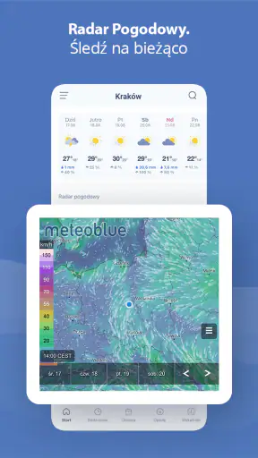 Pogoda Interia-pogoda, radar screenshot