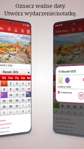 Polska Kalendarz 2026 screenshot