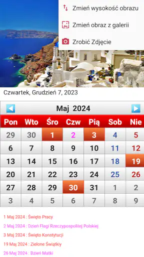 Polska Kalendarz 2026 screenshot