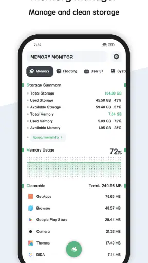 Powerful RAM Monitor Pro screenshot
