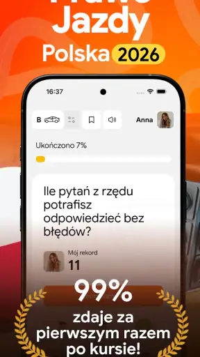 Prawo Jazdy Egzamin Testy 2026 screenshot