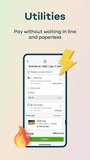 Privat24 – mobile bank screenshot