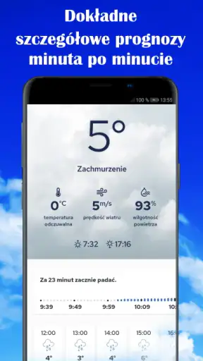 Prognoza pogody i radar opadów screenshot