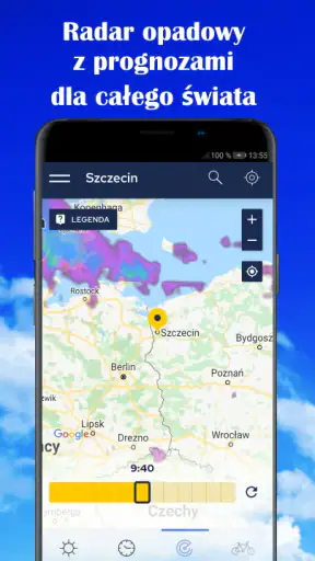 Prognoza pogody i radar opadów screenshot