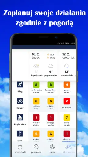 Prognoza pogody i radar opadów screenshot