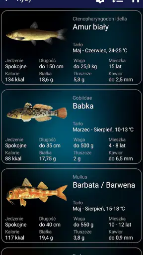 Prognoza połowów screenshot