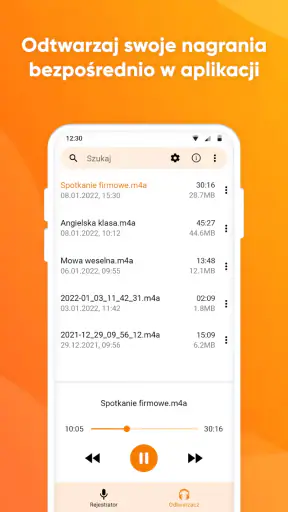 Prosty rejestrator głosu screenshot