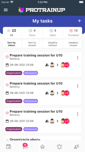 ProTrainUp screenshot