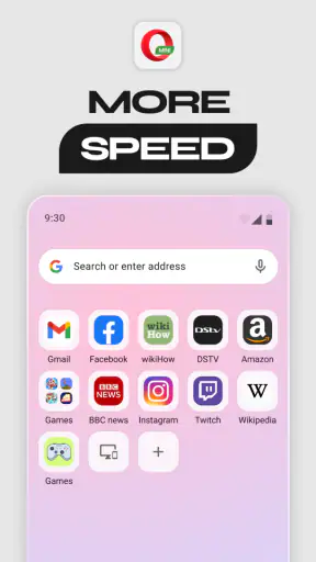 Przeglądarka Opera Mini screenshot