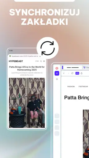 Przeglądarka Opera z AI screenshot