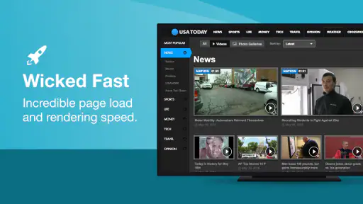 Przeglądarka Puffin TV screenshot