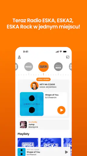 Radio ESKA. Radio internetowe. screenshot
