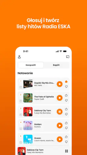 Radio ESKA. Radio internetowe. screenshot