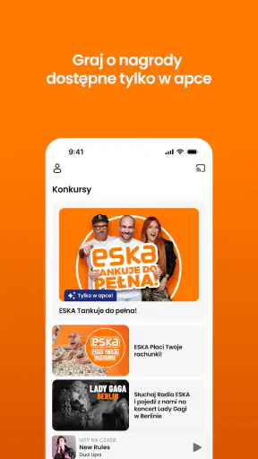 Radio ESKA. Radio internetowe. screenshot
