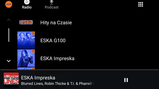 Radio ESKA. Radio internetowe. screenshot