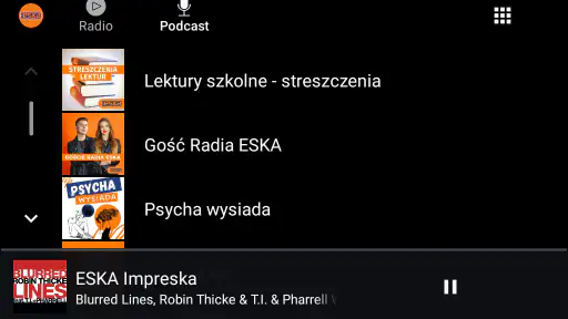 Radio ESKA. Radio internetowe. screenshot