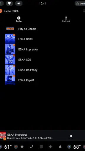 Radio ESKA. Radio internetowe. screenshot
