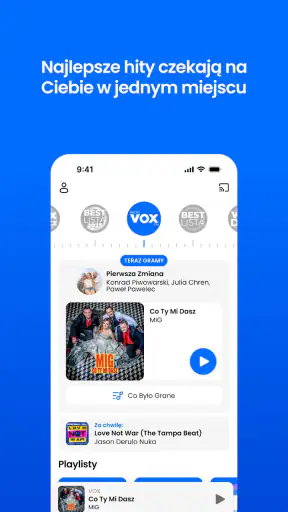 Radio VOX FM radio internetowe screenshot