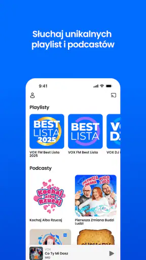 Radio VOX FM radio internetowe screenshot
