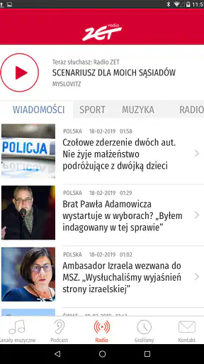 Radio ZET screenshot