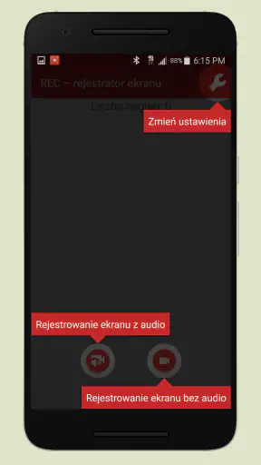 REC – rejestrator ekranu screenshot