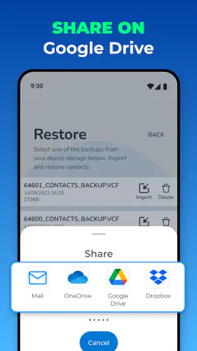 Recover Contacts & Backup screenshot
