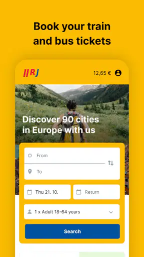 RegioJet screenshot